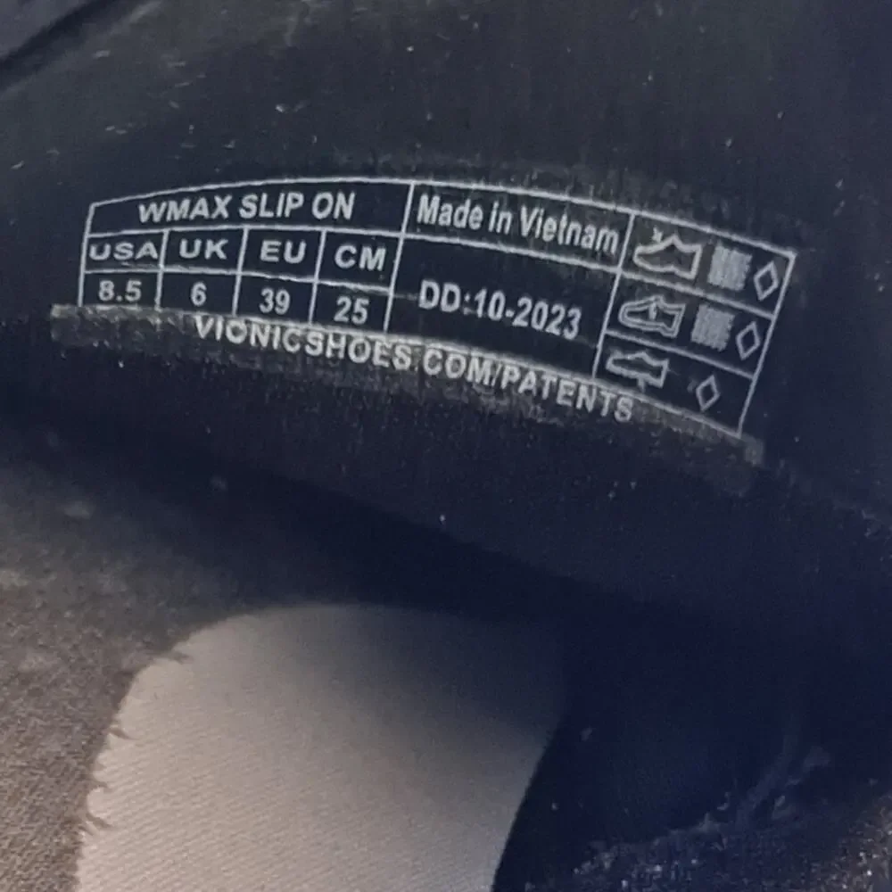 Vionic Walk Max Low Top Lace-Up Sneakers Slip On Shoes Black Women's Size 8.5 - Picture 9 of 12